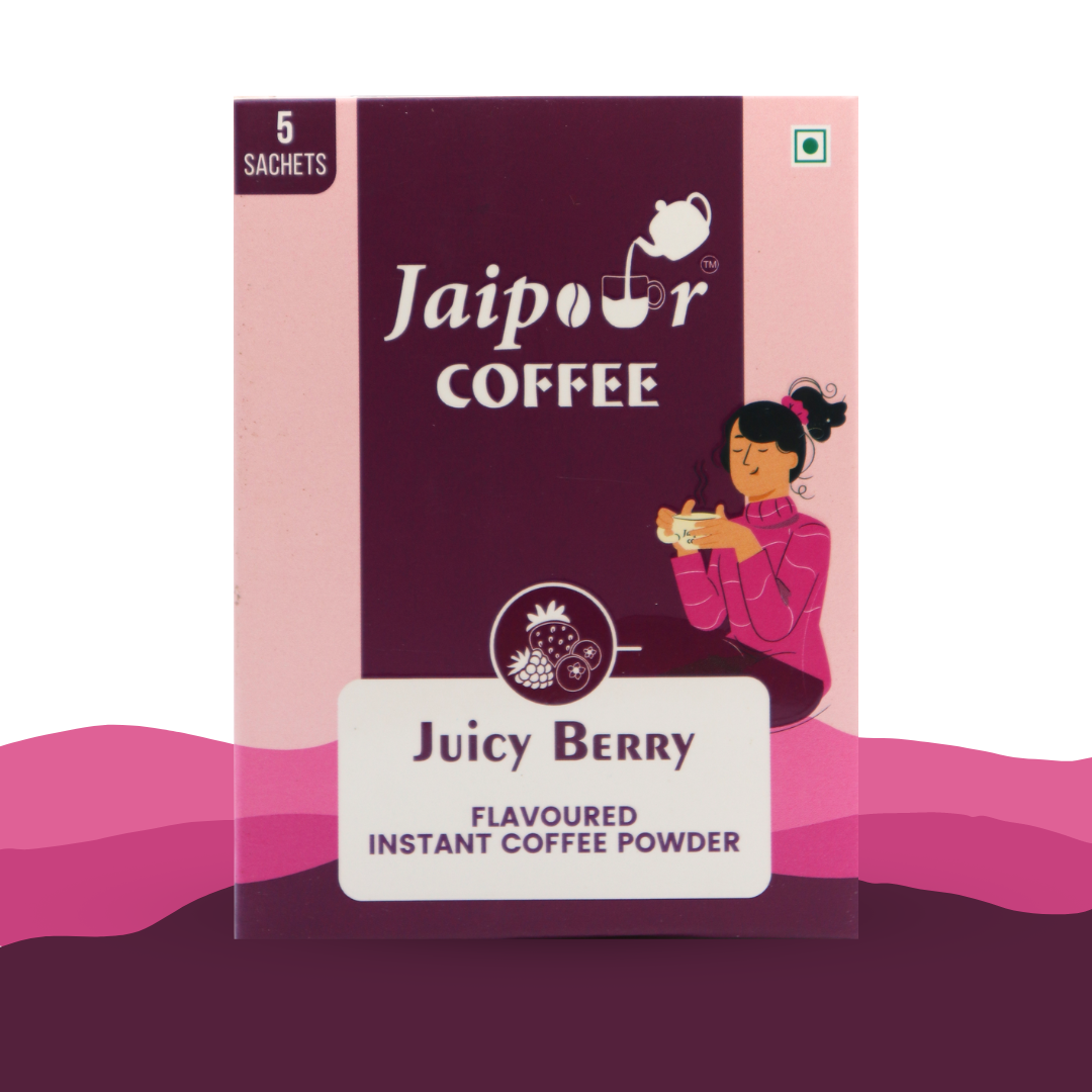 Berry Flavoured Instant Coffee Powder | Pack Of 5 Sachet