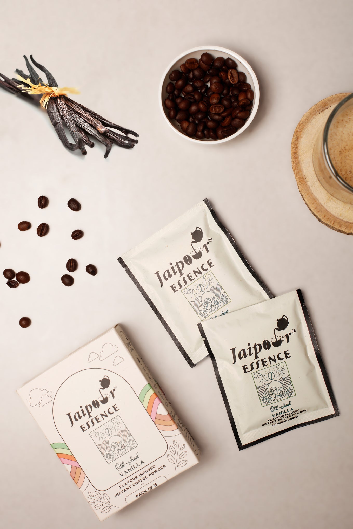 Vanilla Flavoured Instant Coffee Powder | Pack Of 5 Sachet