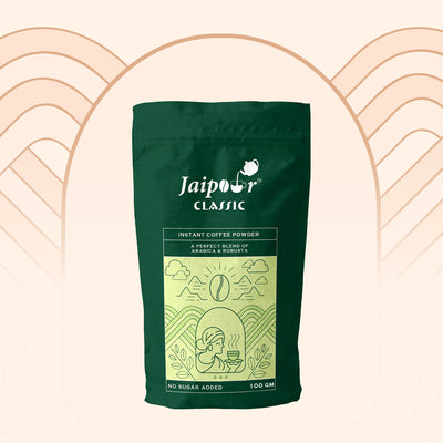 Jaipour Coffee Classic Instant Coffee Powder | 100gm Refill Pack